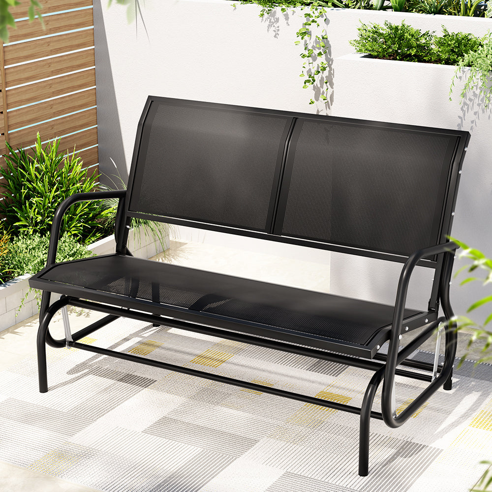 Gardeon Outdoor Garden Bench Swing Glider Rocking Patio Furniture Loveseat-Furniture > Outdoor-PEROZ Accessories
