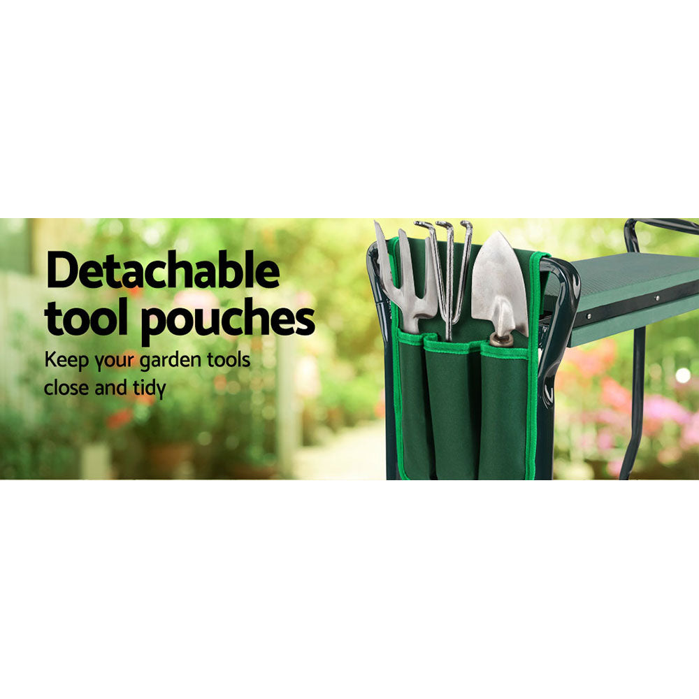 Gardeon Garden Kneeler Padded Seat Stool Outdoor Bench Knee Pad Foldable 3-in-1-Home & Garden > Garden Tools-PEROZ Accessories