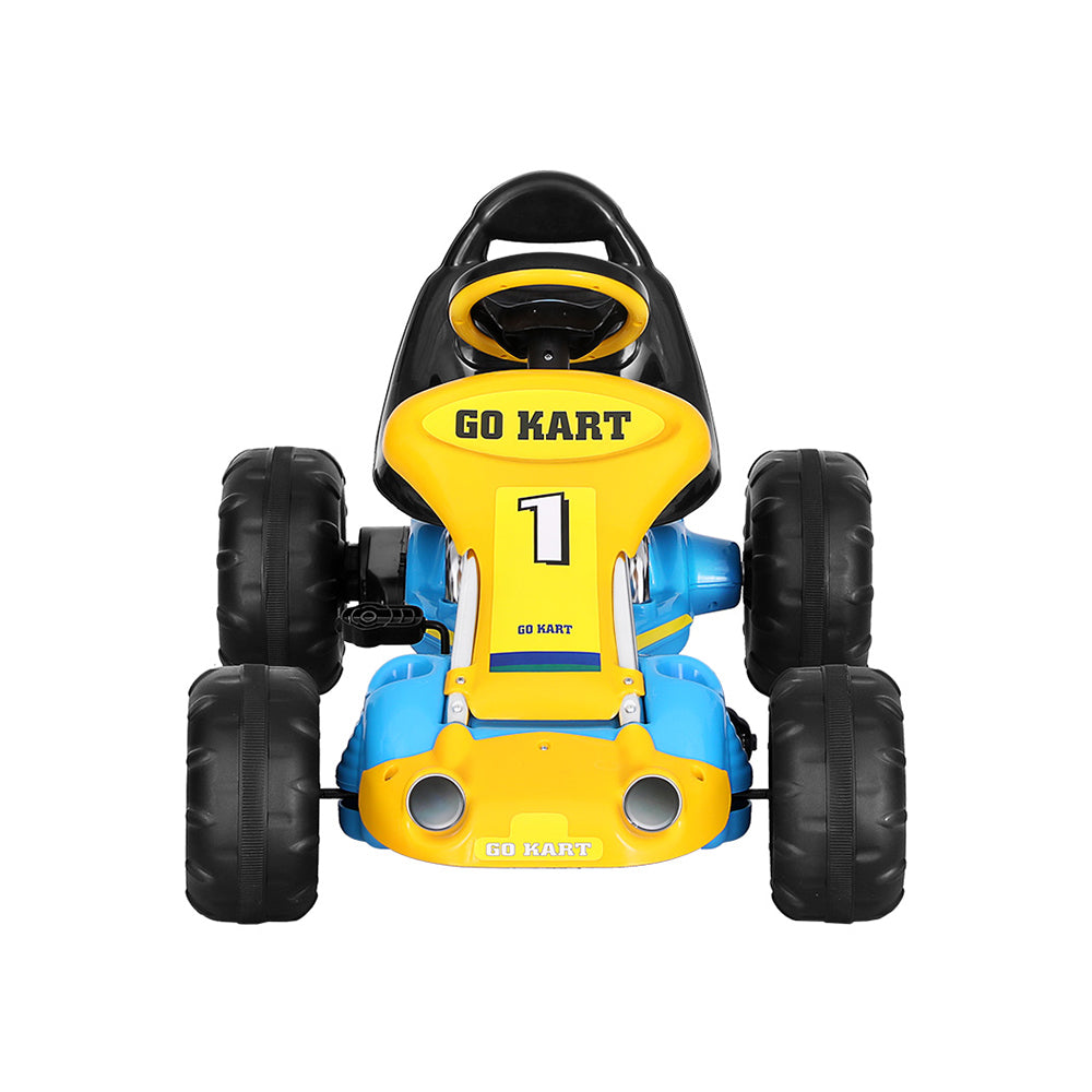 Rigo Kids Pedal Go Kart Ride On Toys Racing Car Plastic Tyre Blue-Baby & Kids > Ride on Cars, Go-karts & Bikes-PEROZ Accessories