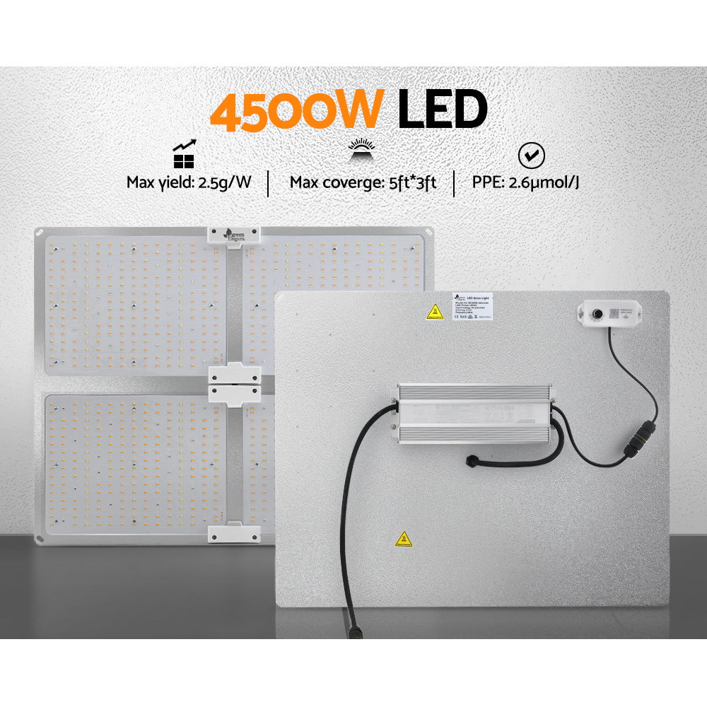 Greenfingers Max 4500W LED Grow Light Full Spectrum Indoor Veg Flower All Stage-Home & Garden > Green Houses-PEROZ Accessories