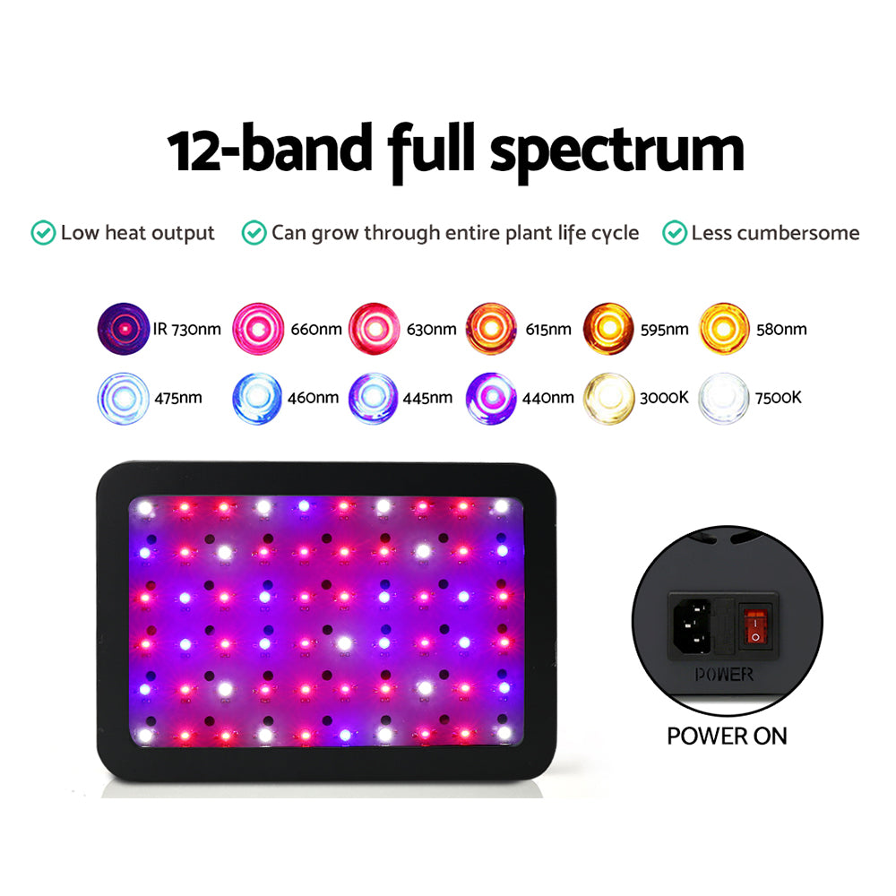 Greenfingers 600W LED Grow Light Full Spectrum-Home & Garden > Lighting-PEROZ Accessories