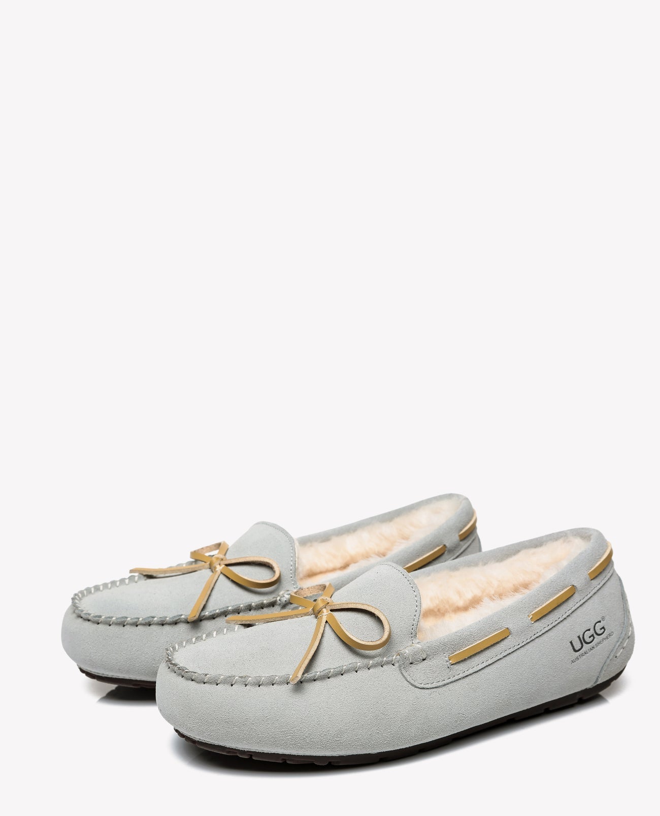 Australian Shepherd Joey Moccasin UGG Women Casual Flats-Loafers & Moccasins-PEROZ Accessories