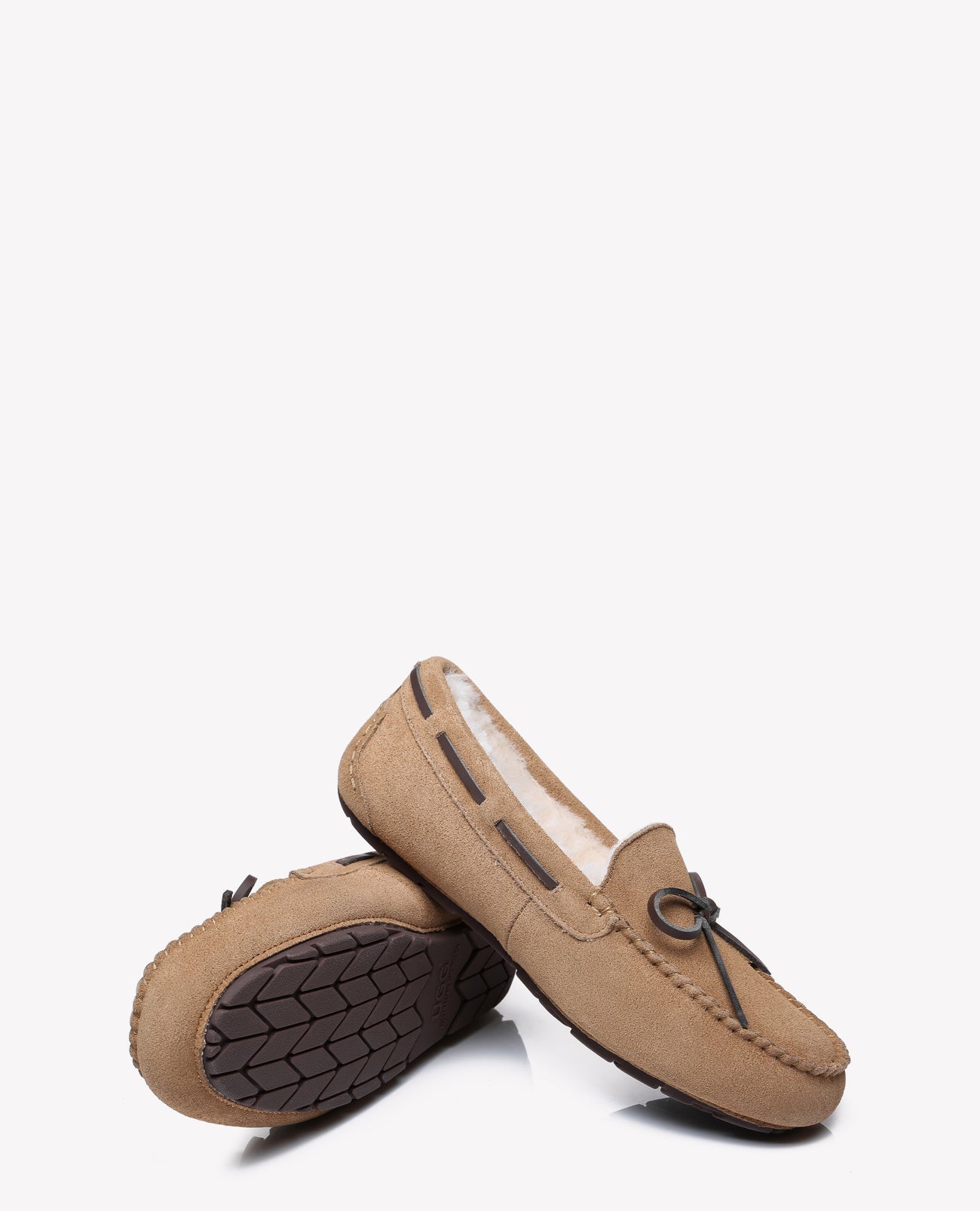 Australian Shepherd Joey Moccasin UGG Women Casual Flats-Loafers & Moccasins-PEROZ Accessories