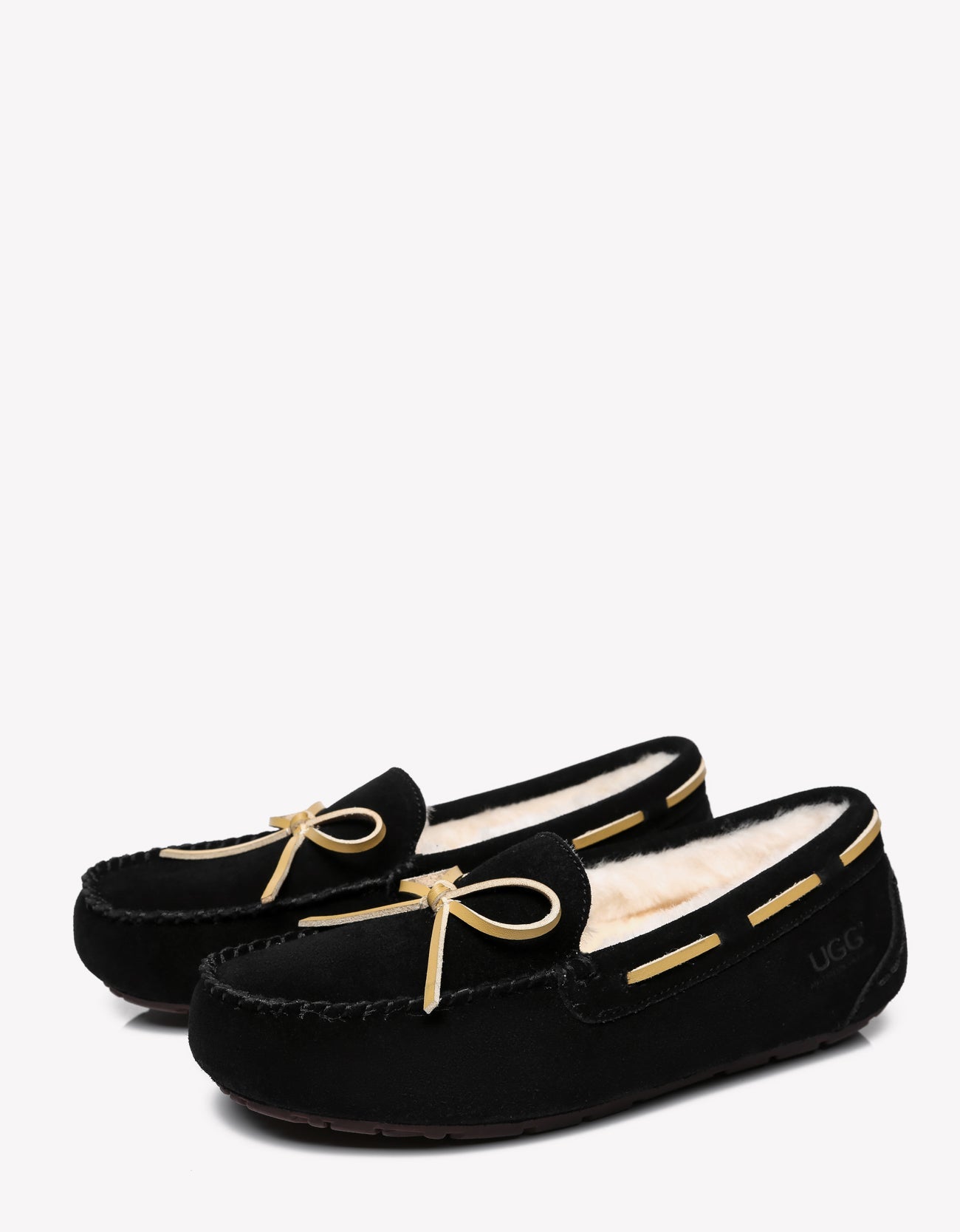 Australian Shepherd Joey Moccasin UGG Women Casual Flats-Loafers & Moccasins-PEROZ Accessories