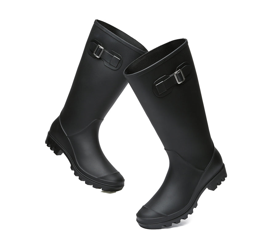 Australian Shepherd UGG Rainboots ,Tall Gumboots Women Veronica With Wool Insoles-Boots-PEROZ Accessories