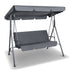 Gardeon Outdoor Swing Chair Hammock Bench Seat Canopy Cushion Furniture Grey-Furniture > Outdoor-PEROZ Accessories