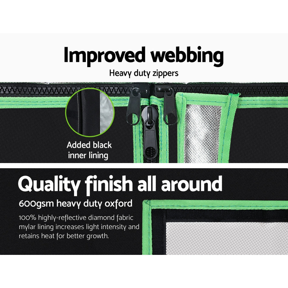 Greenfingers Grow Tent Kits Hydroponics Indoor Grow System DIY 120X60X180/210CM-Home & Garden > Green Houses-PEROZ Accessories