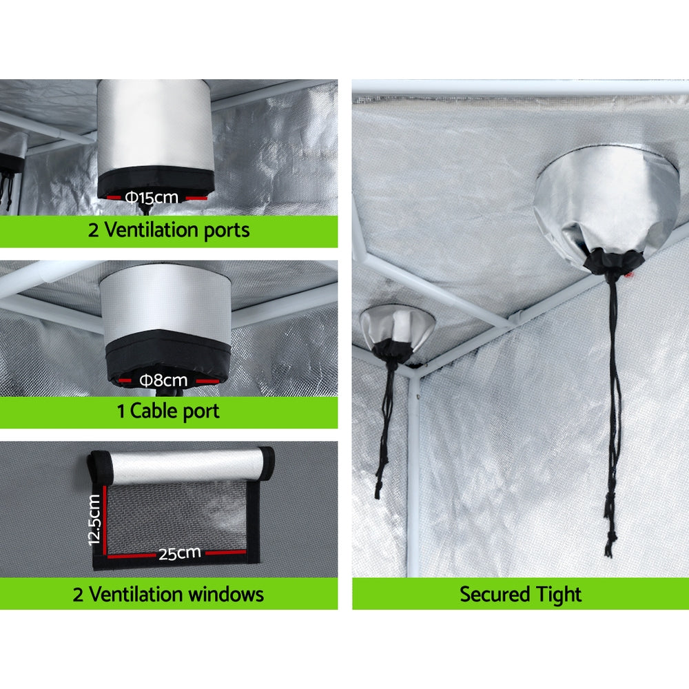 Greenfingers Grow Tent Kits Hydroponics Kit Indoor Grow System 142X100X180CM-Home & Garden > Green Houses-PEROZ Accessories