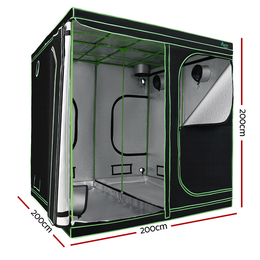 Greenfingers Grow Tent Kits 200x 200 x 200cm Hydroponics Indoor Grow System-Home & Garden > Green Houses-PEROZ Accessories