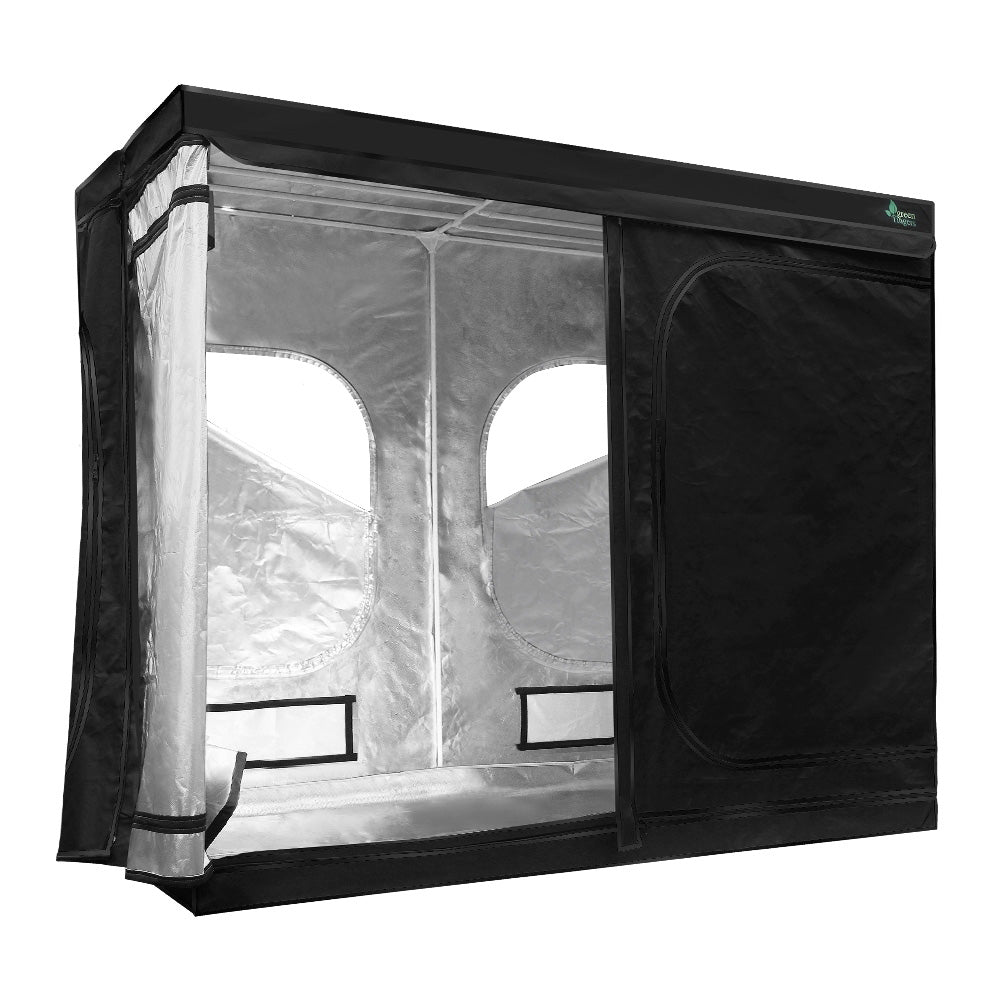 Greenfingers Hydroponics Grow Tent Kits Hydroponic Grow System 2.4m x 1.2m x 2m 600D Oxford-Home & Garden > Green Houses-PEROZ Accessories
