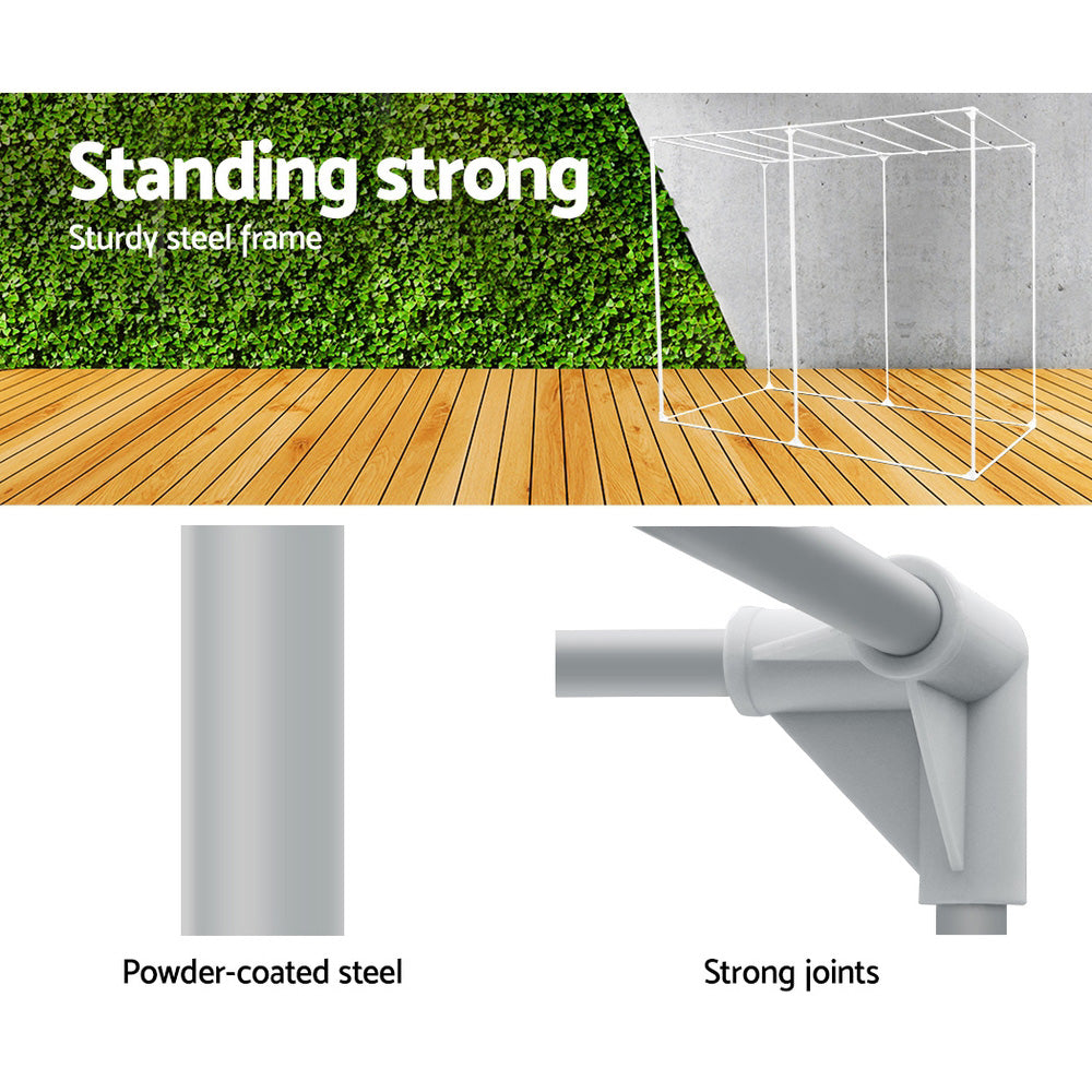 Greenfingers Hydroponics Grow Tent Kits Hydroponic Grow System 2.4m x 1.2m x 2m 600D Oxford-Home & Garden > Green Houses-PEROZ Accessories