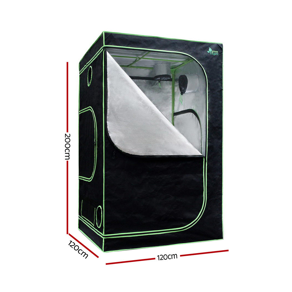 Greenfingers Grow Tent 2000W LED Grow Light 120X120X200cm Mylar 6" Ventilation-Home & Garden > Green Houses-PEROZ Accessories