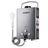 Devanti Portable Gas Water Heater 8LPM Outdoor Camping Shower Grey-Outdoor > Camping-PEROZ Accessories