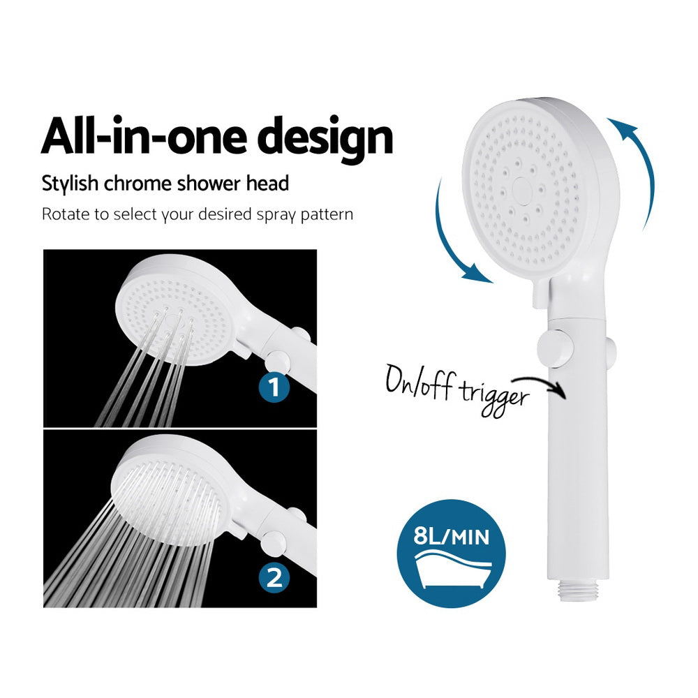 Devanti Outdoor Gas Hot Water Heater Portable Camping Shower 12V Pump Grey-Outdoor > Camping-PEROZ Accessories