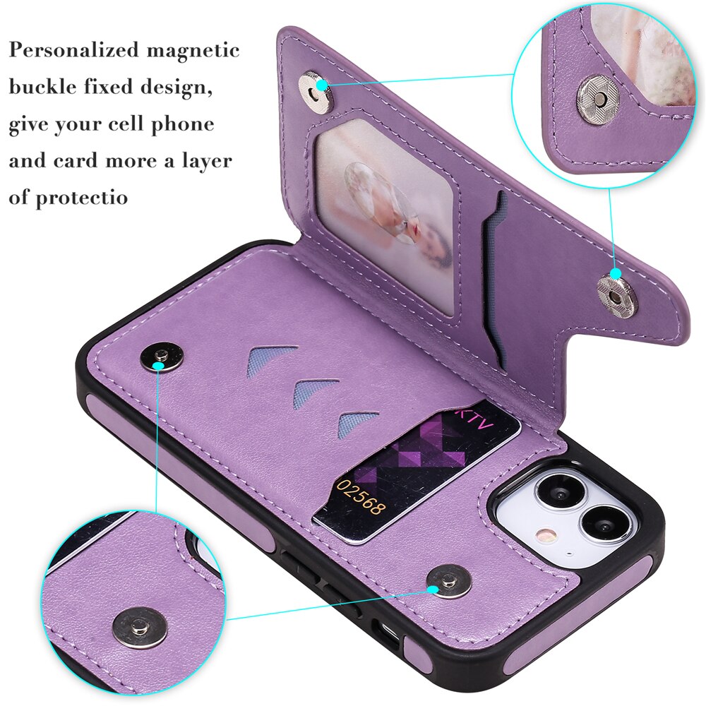 Anymob iPhone Red 3D Butterfly Flip Leather Case Mini Wallet Book Cover-Mobile Phone Cases-PEROZ Accessories