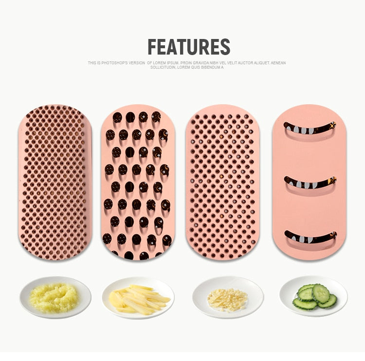 Anygleam Rose Gold Stainless Steel 1Pc Multi-Slicer for Buffet and Restaurant Kitchenware-Kitchen Tools & Utensils-PEROZ Accessories