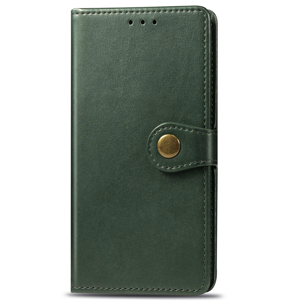 Anymob iPhone Case Black Flip Leather Card slot Wallet Phone Book Style Cover-Mobile Phone Cases-PEROZ Accessories