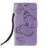Anymob Huawei Phone Case Purple Butterfly Flip Leather Wallet Phone Cover-PEROZ Accessories