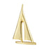 Anyhouz 28cm Gold Sailing Ship Metal Crafts Tabletop Home Decor Modern Art Living Room Display House Decorative Crafts Metal Ornaments-Ornaments-PEROZ Accessories