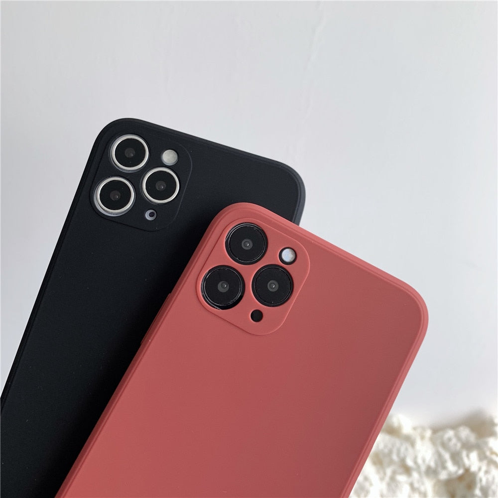 Anymob iPhone Green Soft Silicone Phone Cases Candy Colors TPU Back Cover-Mobile Phone Cases-PEROZ Accessories