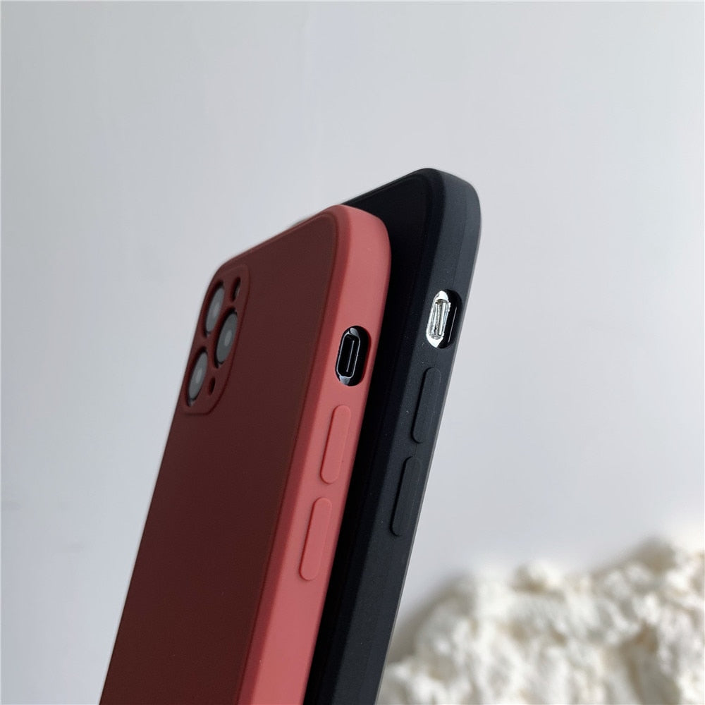 Anymob iPhone Green Soft Silicone Phone Cases Candy Colors TPU Back Cover-Mobile Phone Cases-PEROZ Accessories
