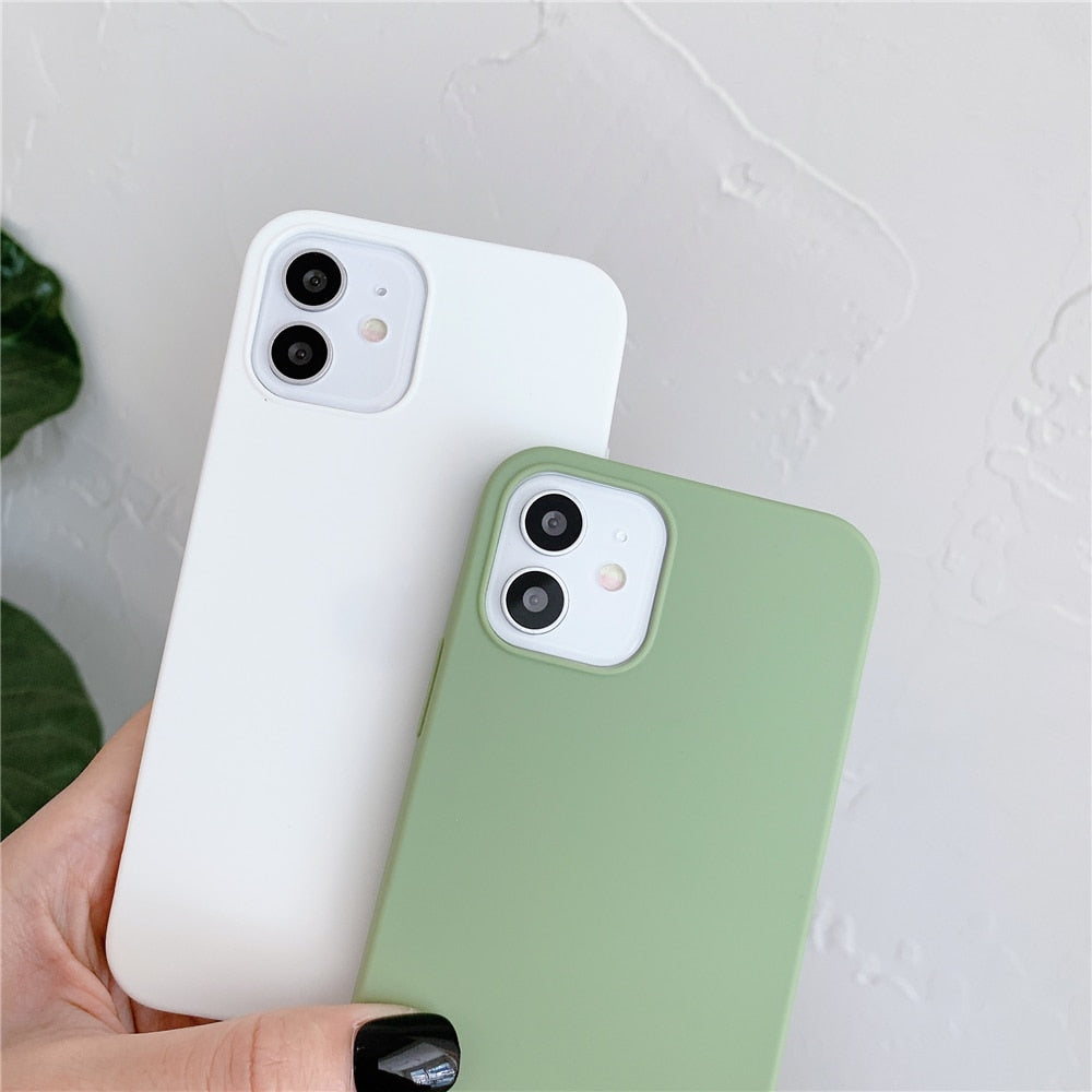 Anymob iPhone Pink Silicone Plain Phone Case Soft Candy Cover-Mobile Phone Cases-PEROZ Accessories