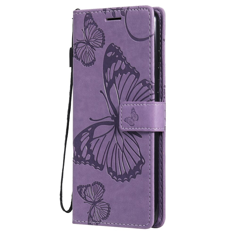 Anymob Samsung Black Flip Leather Case Wallet Cover Stand Cover-Mobile Phone Cases-PEROZ Accessories