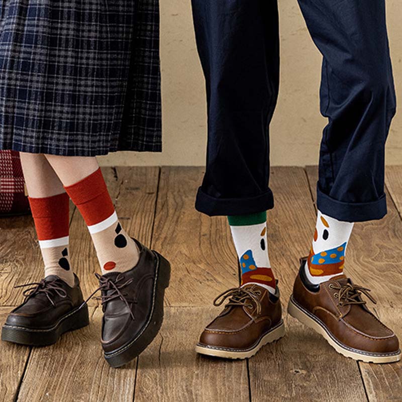Anysox 3 Pairs One Size 4-5 Seasonal Socks Fashion Combed Cotton Gift Party Happy Funny Socks-Socks-PEROZ Accessories