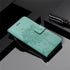 Anymob Samsung Green Leather Flip Case Wallet Cases Phone Bag Shell Cover-Mobile Phone Cases-PEROZ Accessories