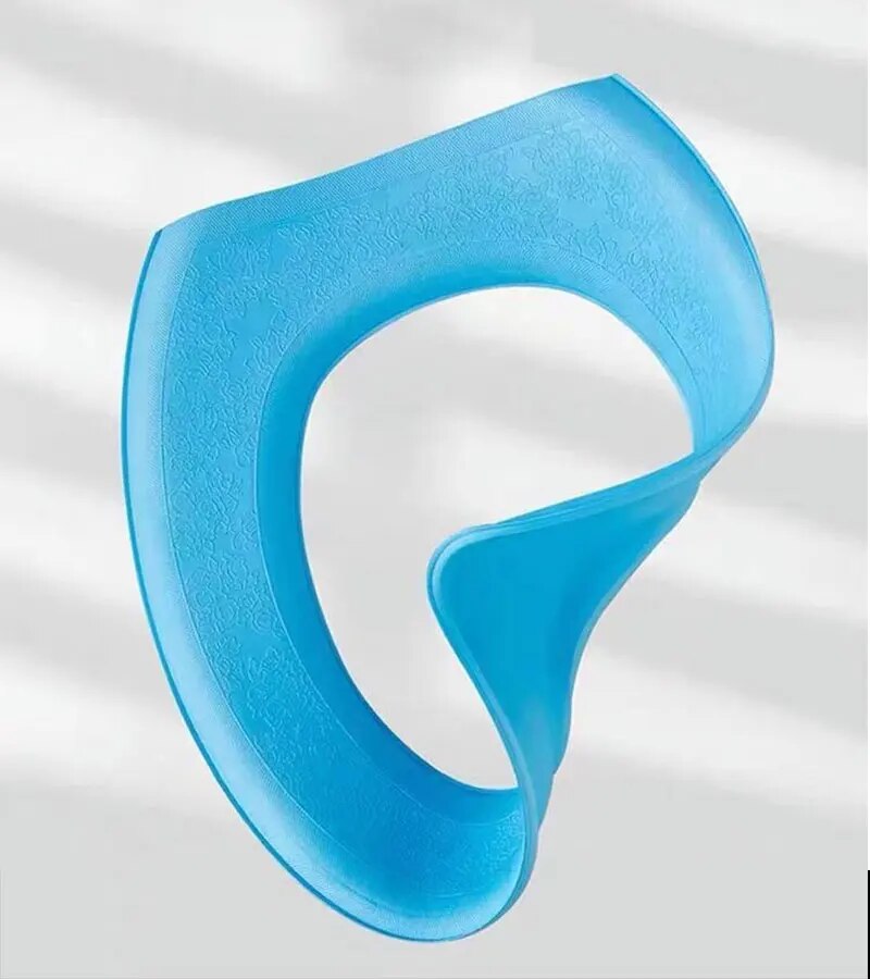Anyhouz Toilet Seat Cover Blue Washable Mat Bathroom Pad Cushion Toilet Seat Bidet Toilet Cover Accessories-Toilet Seat Cover-PEROZ Accessories
