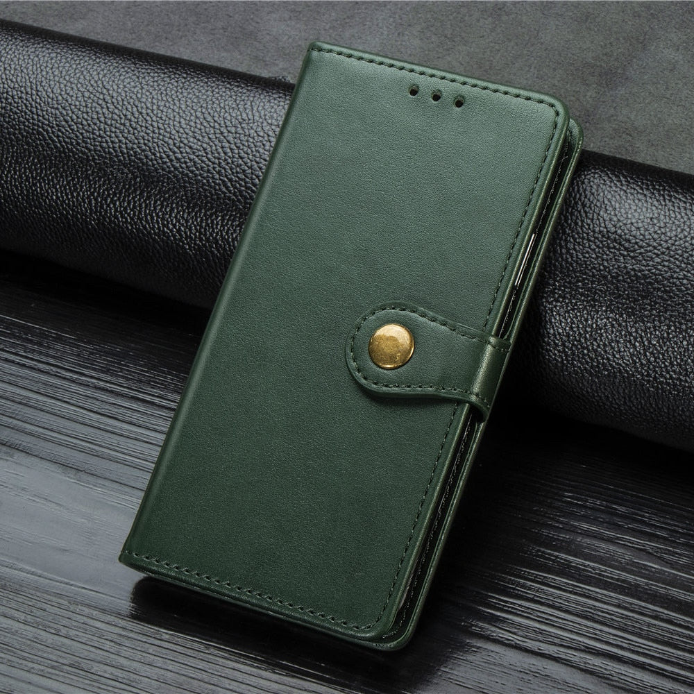 Anymob iPhone Case Black Flip Leather Card slot Wallet Phone Book Style Cover-Mobile Phone Cases-PEROZ Accessories