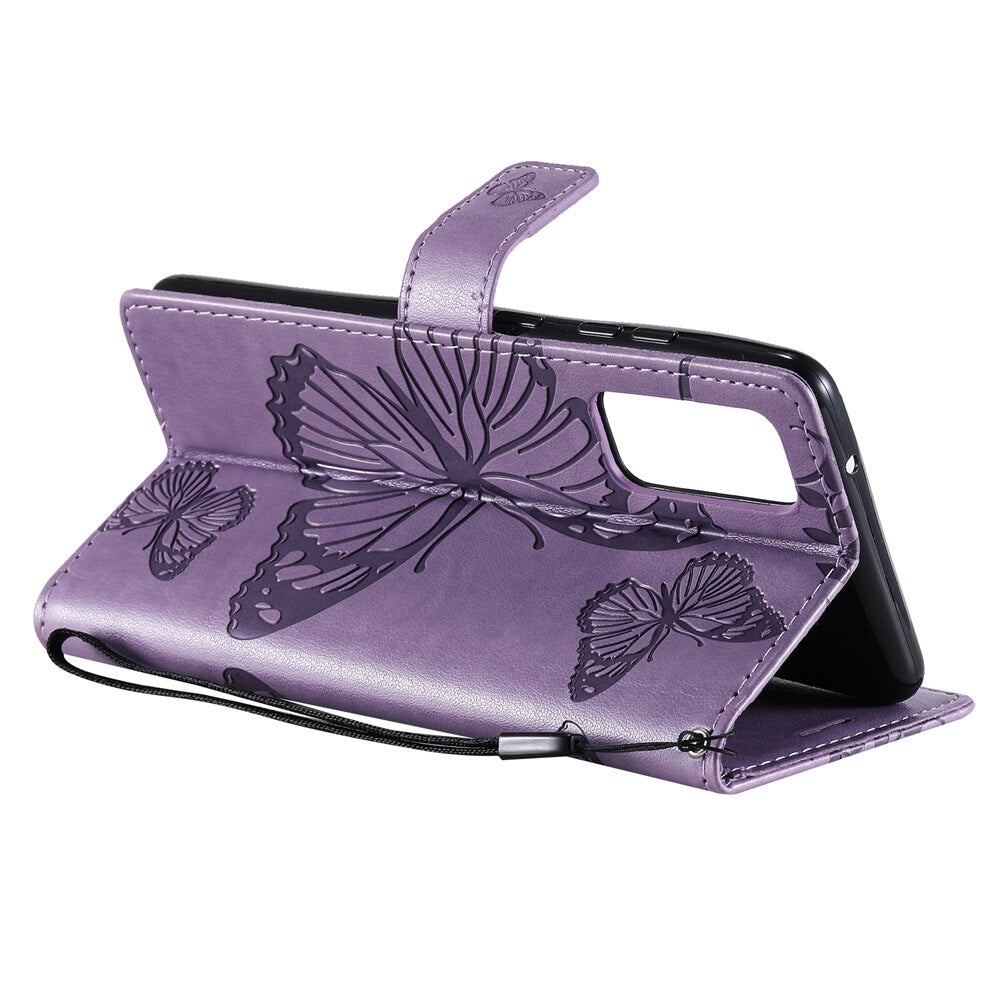 Anymob Samsung Black Flip Leather Case Wallet Cover Stand Cover-Mobile Phone Cases-PEROZ Accessories