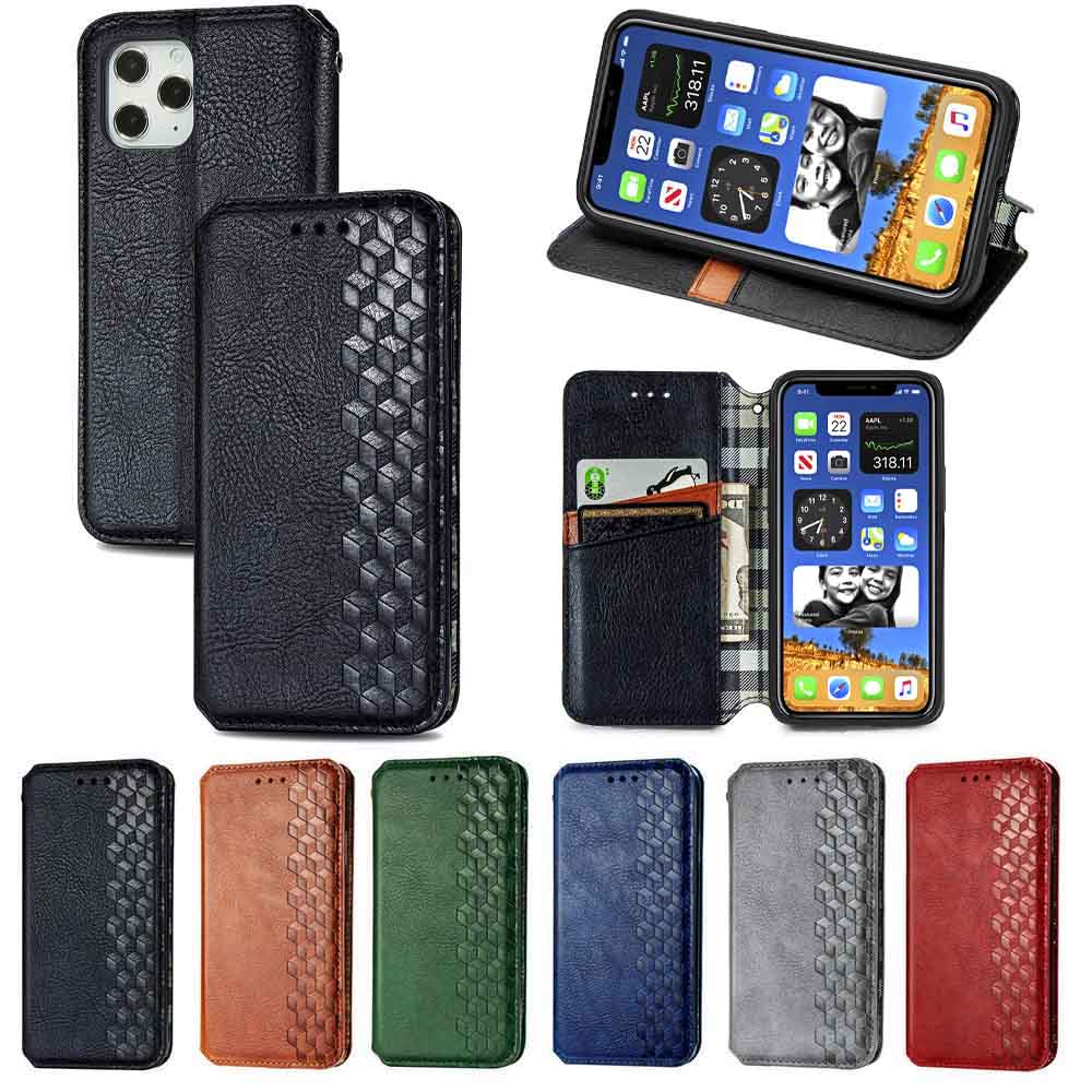 Anymob IPhone Silver Fashion Flip Phone Leather Cases Wallet Book Style Cover-Mobile Phone Cases-PEROZ Accessories