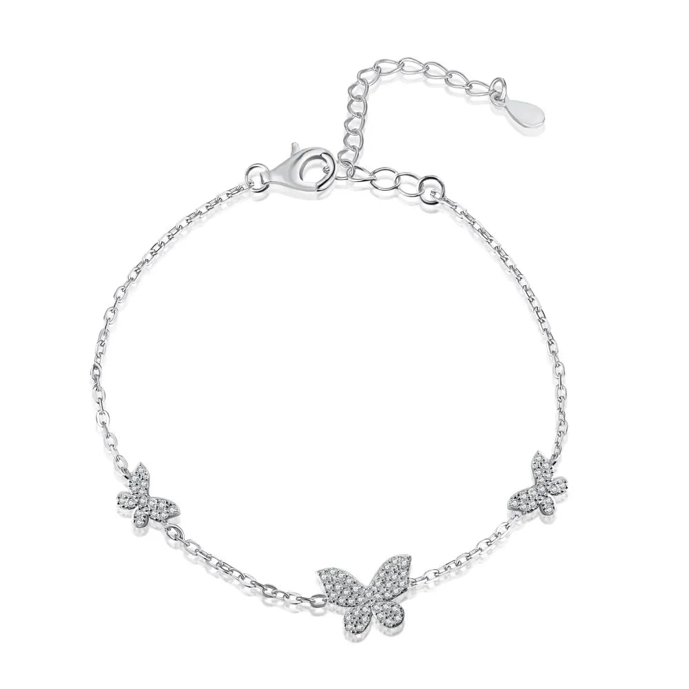 Anyco Bracelet Friendship Chain Lucky Butterfly Adjustable Fashion Fine Jewelry for Women-Bracelets-PEROZ Accessories