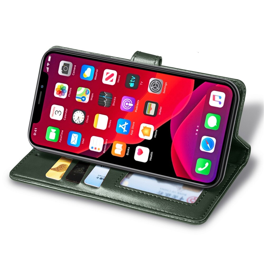 Anymob iPhone Case Black Flip Leather Card slot Wallet Phone Book Style Cover-Mobile Phone Cases-PEROZ Accessories