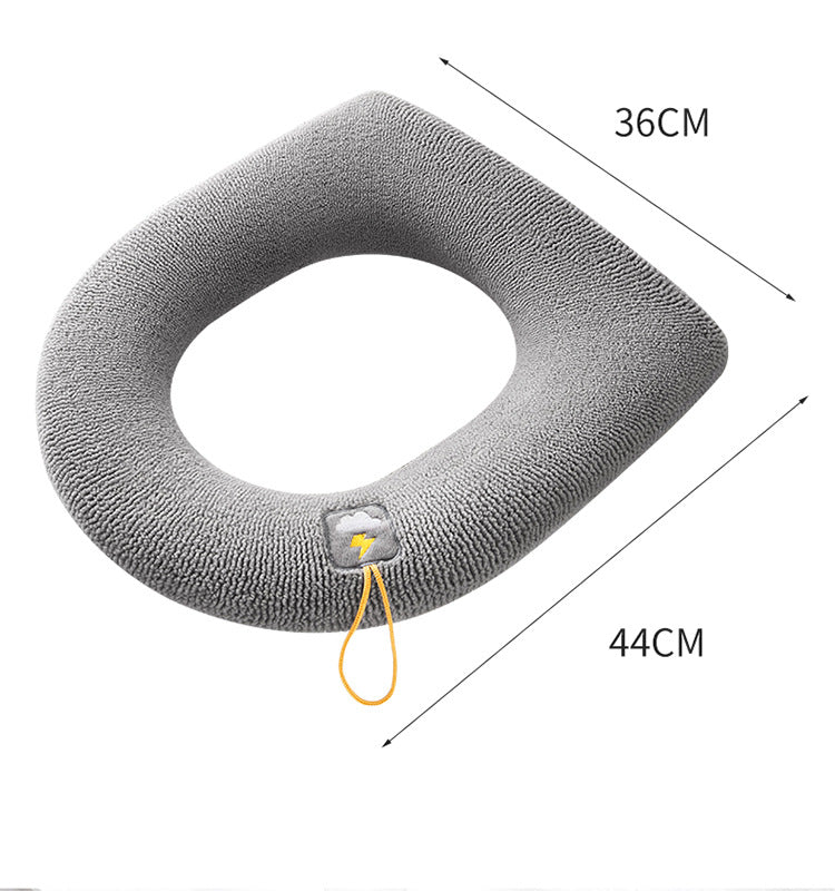 Anyhouz Toilet Seat A Blue Washable Soft Mat Pad Cushion O-shape Seat Bidet Toilet Cover Accessories-Toilet Seat Cover-PEROZ Accessories