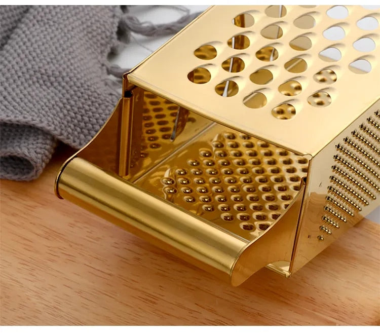 Anygleam Rose Gold Stainless Steel 1Pc Multi-Slicer for Buffet and Restaurant Kitchenware-Kitchen Tools & Utensils-PEROZ Accessories