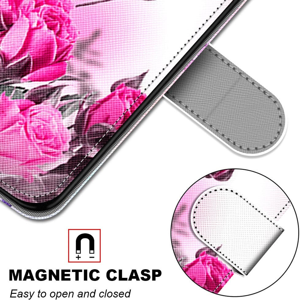 Anymob iPhone Case Multicolor Book Leather Flip Fashion Painted Wallet Phone Bags-Mobile Phone Cases-PEROZ Accessories