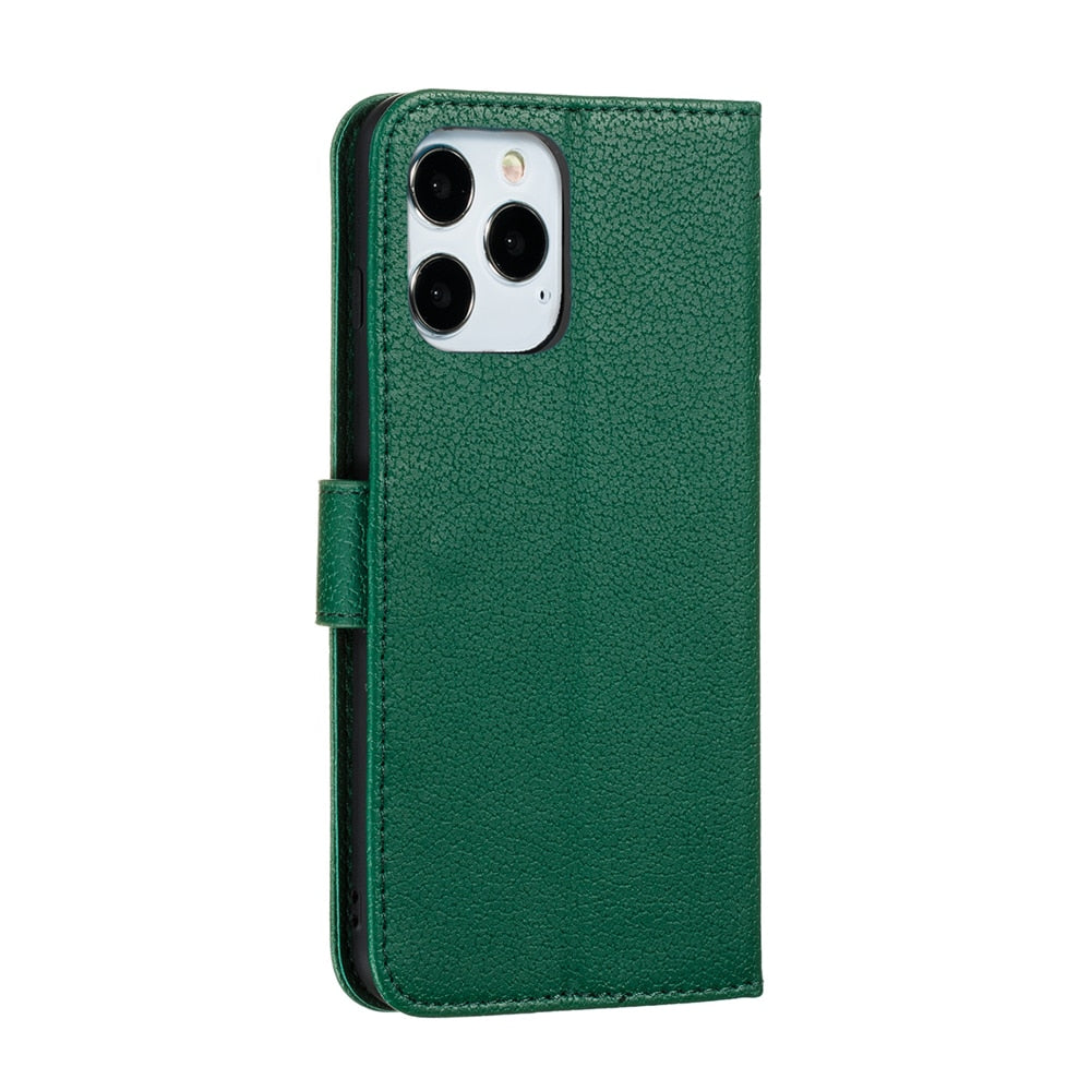 Anymob iPhone Case Red Bird Feather Leather Flip Cell Wallet Cover-PEROZ Accessories