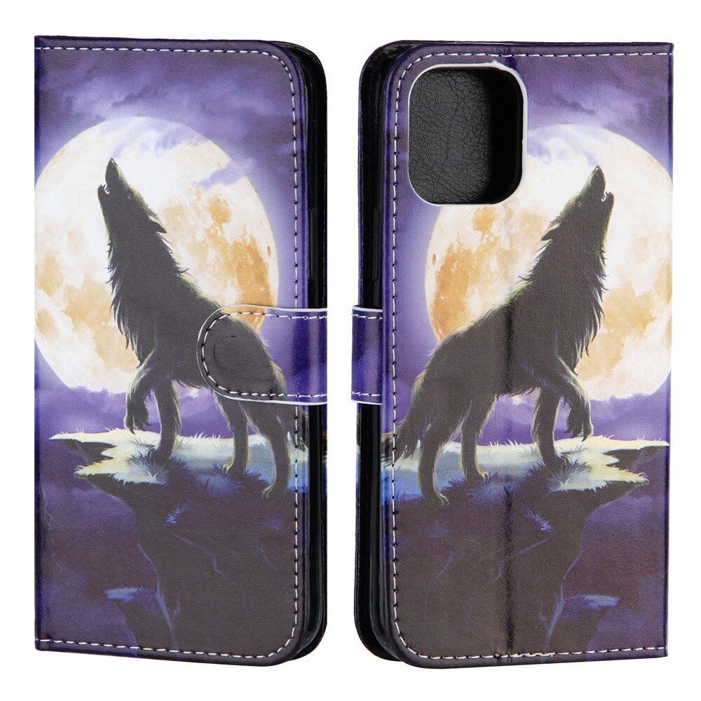 Anymob iPhone Case Multicolor Flip Painted Wallet Leather Cover-Mobile Phone Cases-PEROZ Accessories