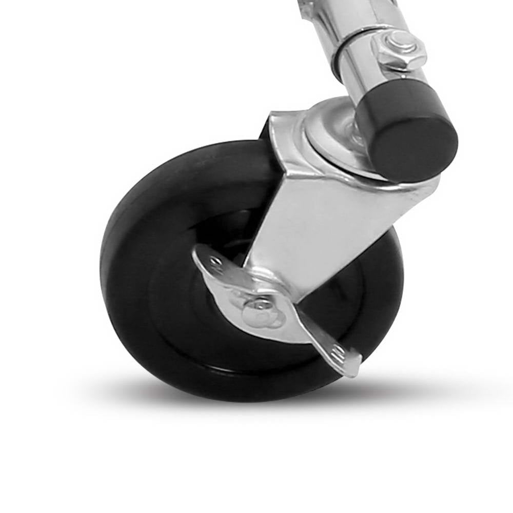 Artiss 6FT Double Rail Clothes Rack Coat Stand Adjustable Garment Rolling Hanger-Furniture > Bedroom - Peroz Australia - Image - 5