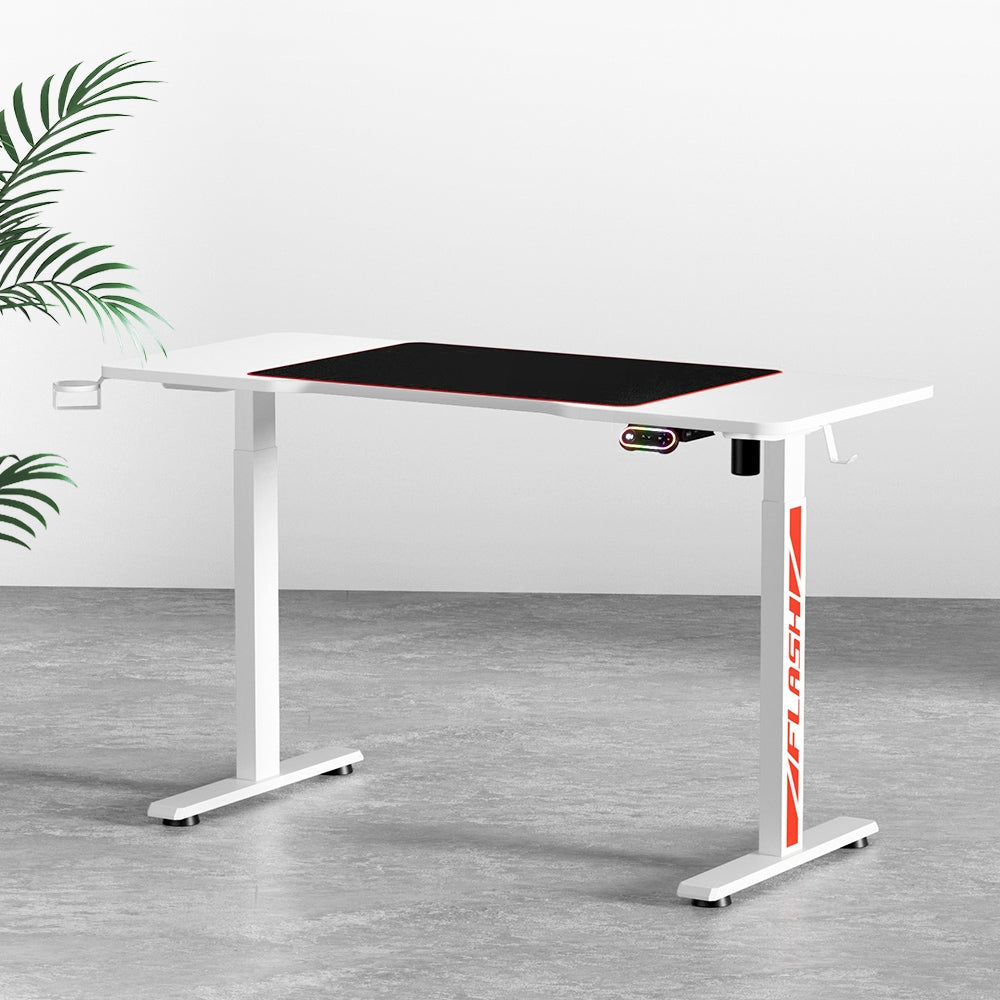 Artiss Electric Standing Desk Sit Stand Gaming Desks RGB Light Home Office Table-Furniture > Office - Peroz Australia - Image - 8