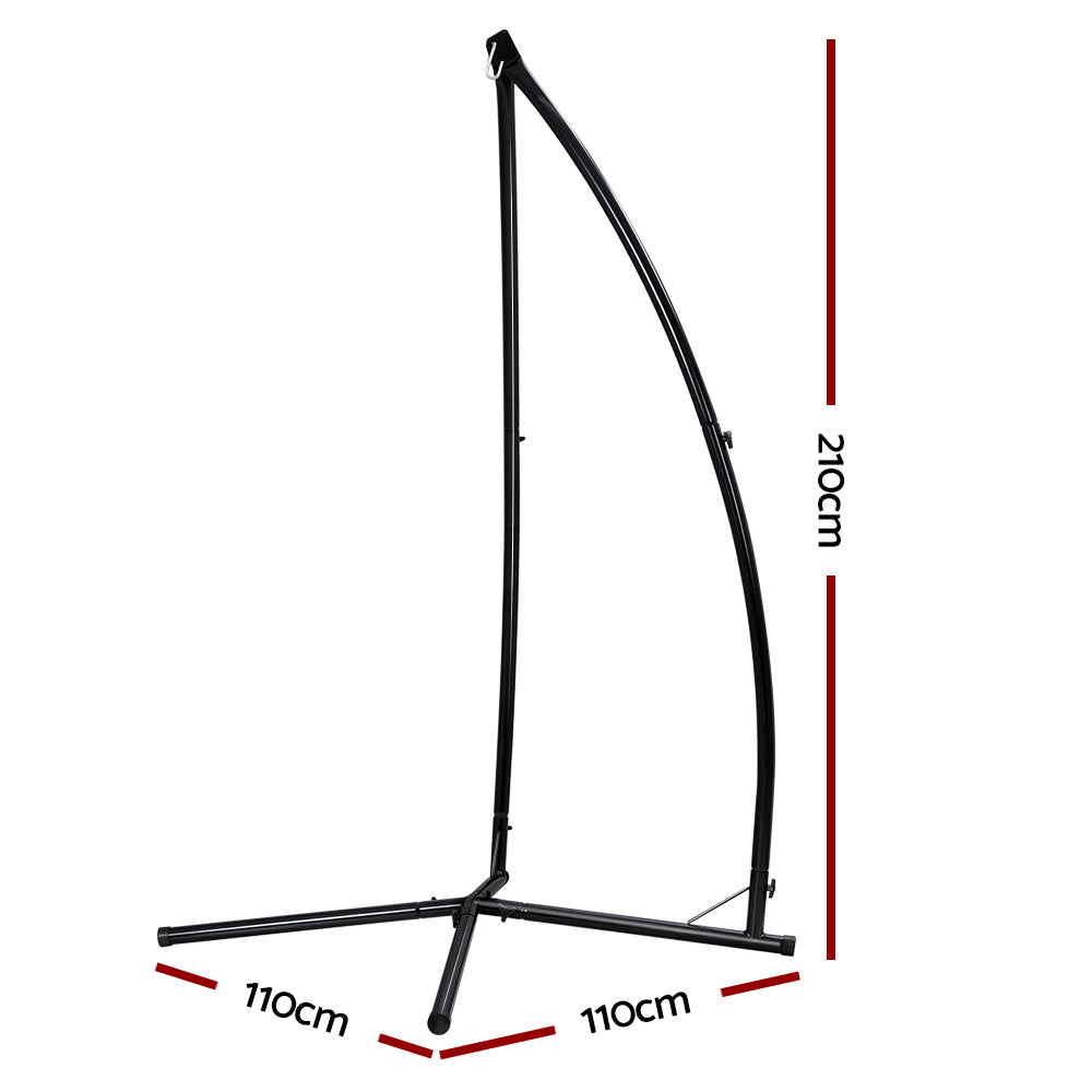 Gardeon Outdoor Hammock A Shape Steel Frame-Home & Garden > Hammocks-PEROZ Accessories