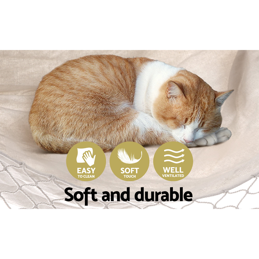 Gardeon Hammock Swing Chair - Cream-Hammock-PEROZ Accessories