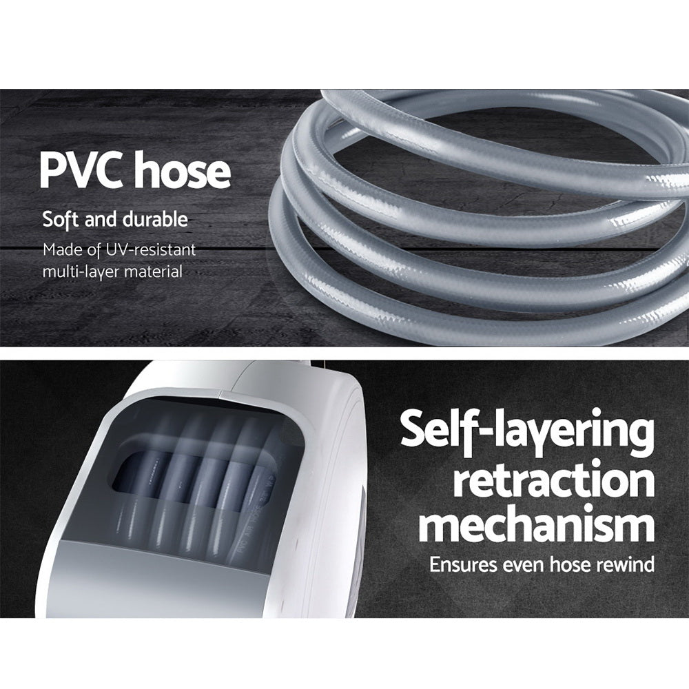 Giantz Air Hose Reel 10m Retractable Rewind Swivel Wall Mount Compressor Garage-Home & Garden > Garden Tools-PEROZ Accessories