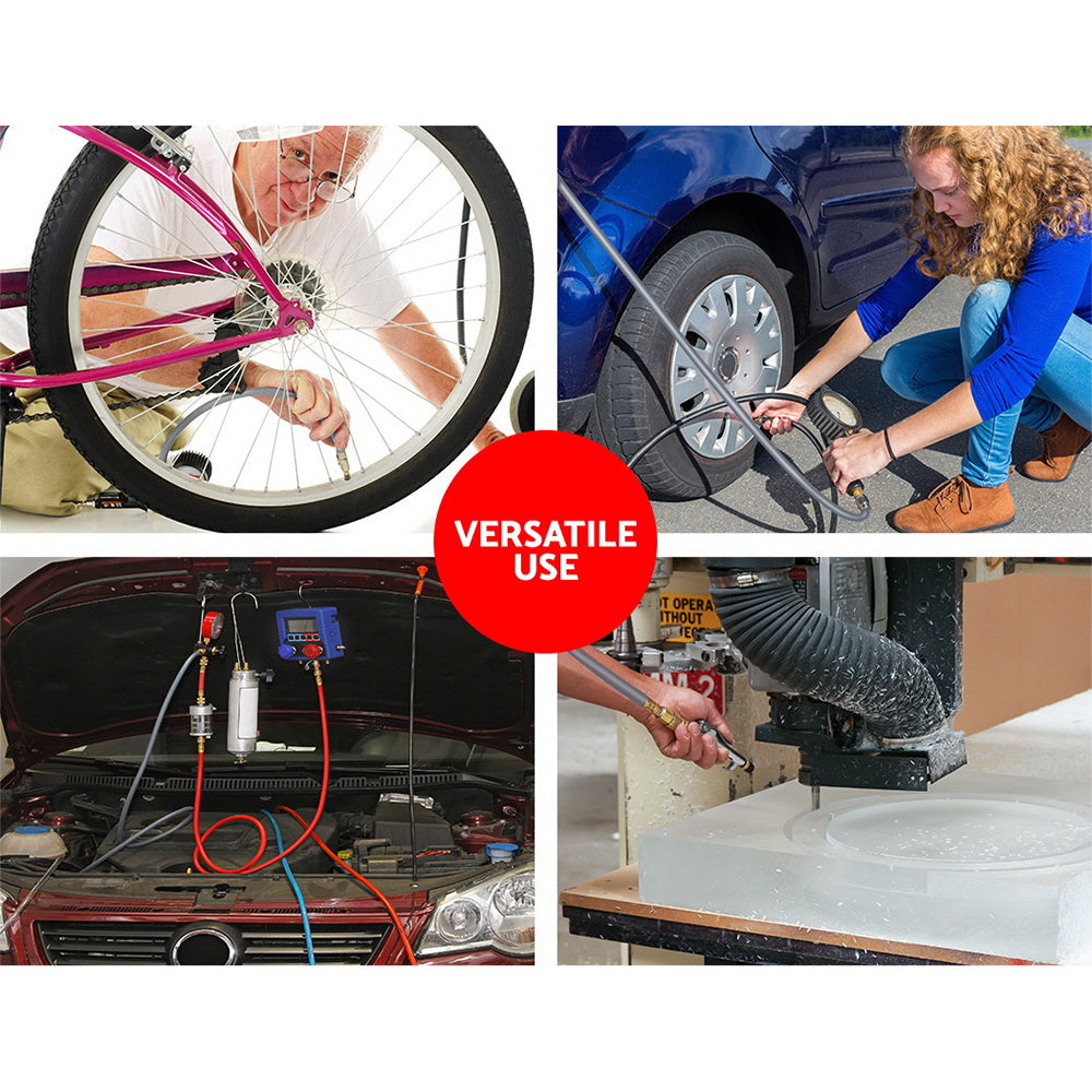 Giantz Air Hose Reel 10m Retractable Rewind Swivel Wall Mount Compressor Garage-Home & Garden > Garden Tools-PEROZ Accessories