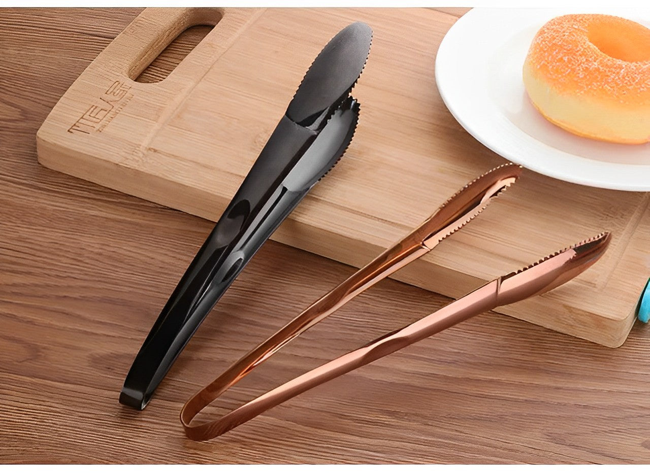 AnyGleam Tong Rose Gold 1pc Stainless Steel Clip Tableware for Salad, BBQ and Grill Party Accessory-Kitchen & Dining-PEROZ Accessories