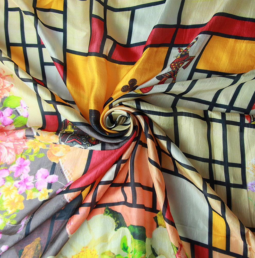 Anyyou 100% Mulberry Silk Orange Long Scarf Luxury Brand Women Beach Shawl Wear Swimwear Pashimina Face Shield Foulard-Scarves-PEROZ Accessories