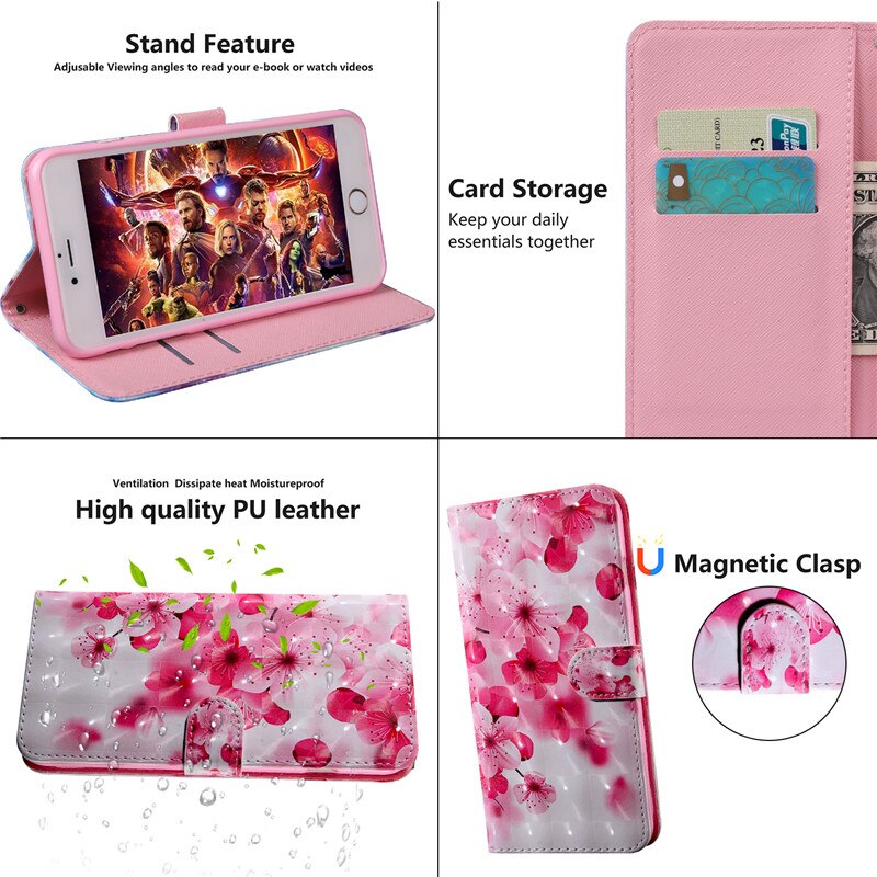Anymob Samsung Winter Wolf Leather Sparkling Case Wallet Flip Magnetic Cover-Mobile Phone Cases-PEROZ Accessories