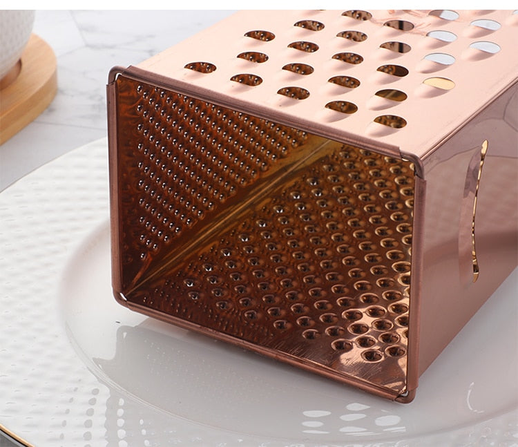 Anygleam Rose Gold Stainless Steel 1Pc Multi-Slicer for Buffet and Restaurant Kitchenware-Kitchen Tools & Utensils-PEROZ Accessories
